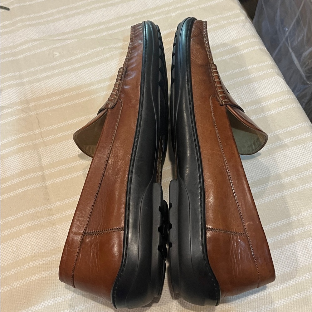 Cole Haan Cognac Leather Loafer size 12M - Picture 8 of 9